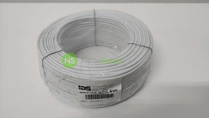 IDS 6 CORE SOLID CABLE 100M - PURE COPPER