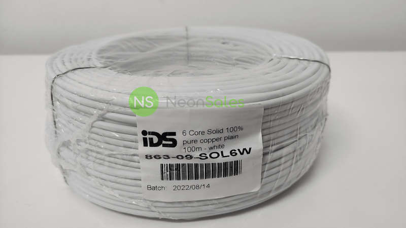 IDS 6 CORE SOLID CABLE 100M - PURE COPPER