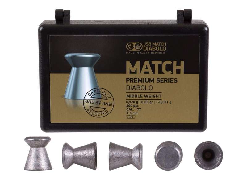 JSB 4.5MM MATCH PREMIUM SERIES  8.02GR - 200'S