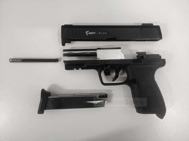 KUZEY P122 BLANK GUN 9X22MM - BLACK