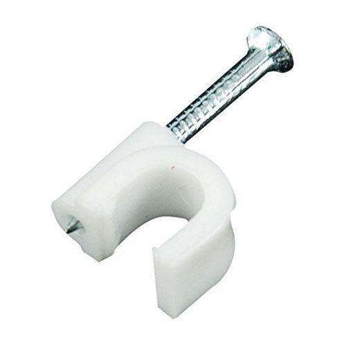 NAIL IN CLIPS ROUND WHITE 20MM 1'S