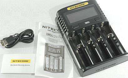 NITECORE UMS4  BATTERY CHARGER - 4 SLOT, MINI-USB