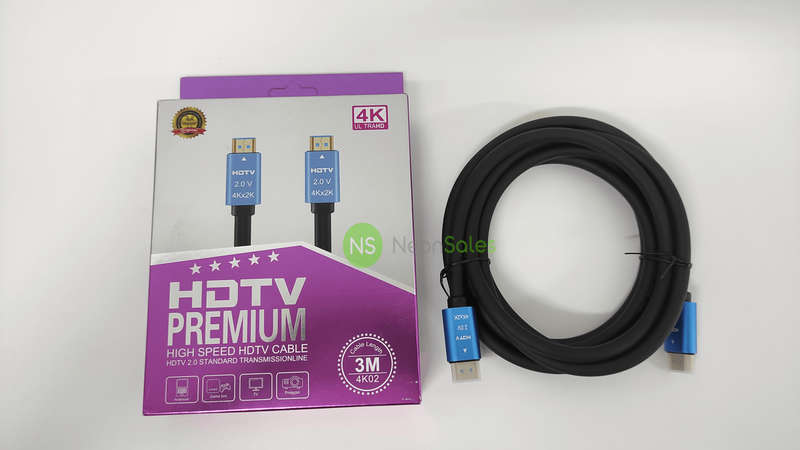 PREMIUM HDMI 4K-60HZ (18 GBPS) CABLE, 4KX2K - 3M