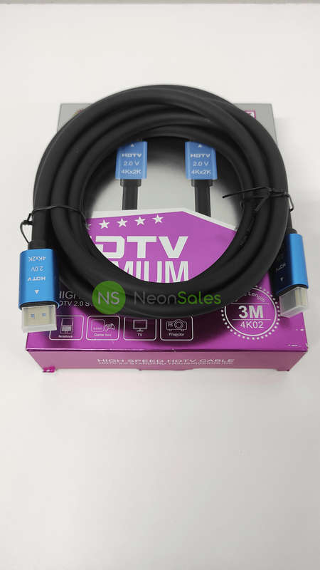 PREMIUM HDMI 4K-60HZ (18 GBPS) CABLE, 4KX2K - 3M