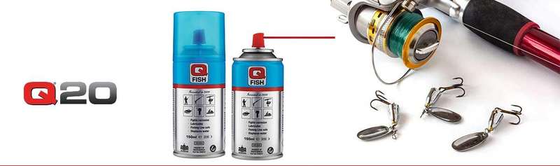 Q-FISH TACKLE GUARD SPRAY CAN - 150ML W/ SPOUT