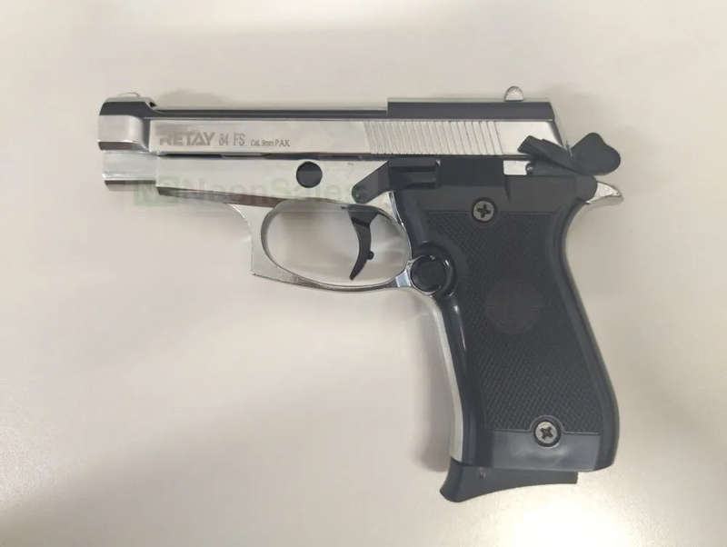 RETAY 84FS BLANK GUN - SHINY CHROME
