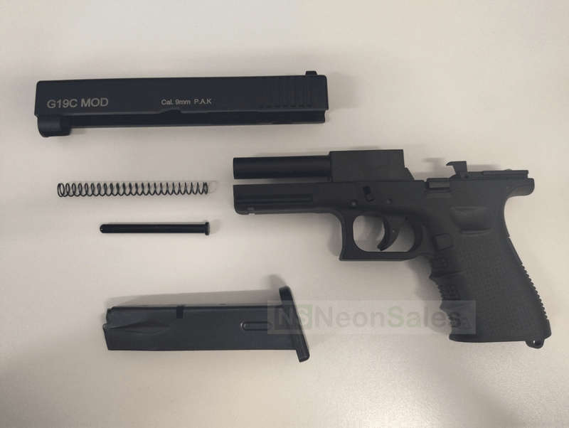 RETAY G19C BLANK GUN - BLACK