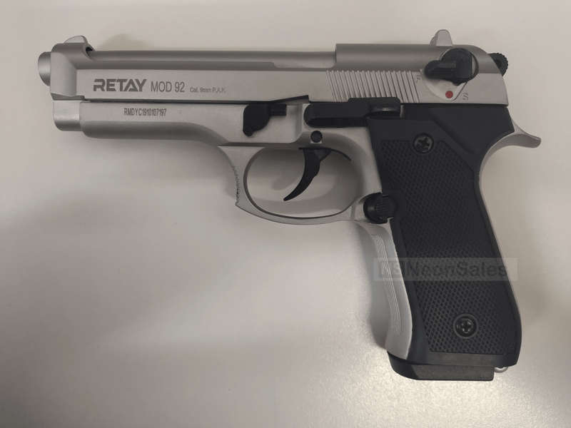 RETAY MOD 92 BLANK GUN - MATTE CHROME