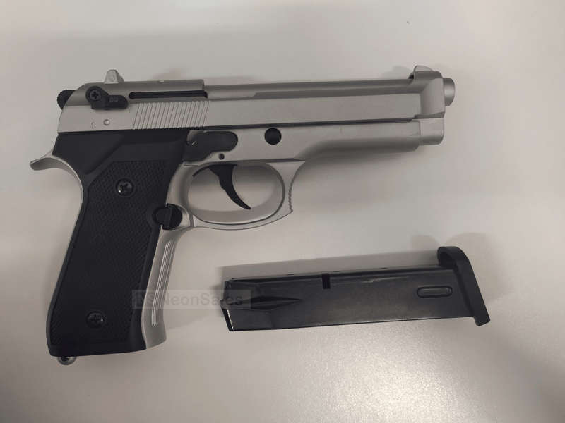 RETAY MOD 92 BLANK GUN - MATTE CHROME