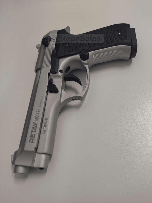 RETAY MOD 92 BLANK GUN - MATTE CHROME