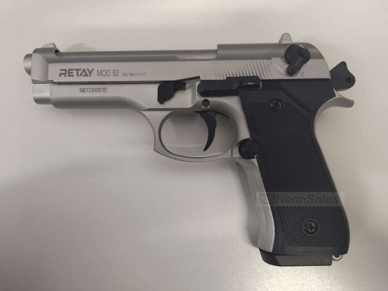 RETAY MOD 92 BLANK GUN - MATTE CHROME