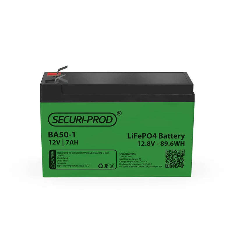SECURI-PROD 12.80V 7AH LITHIUM LIFEPO4 BATTERY