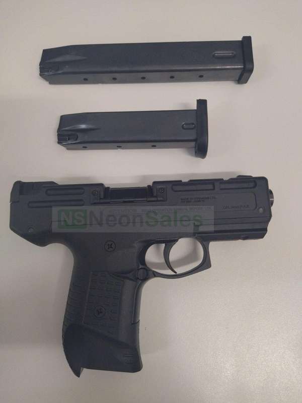 ZORAKI MOD 925T BLANK GUN W/ EXTENDED MAG. - BLACK