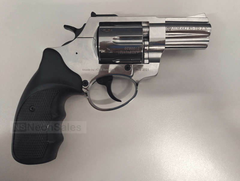 ZORAKI TD BLANK REVOLVER 2.5" - SHINY CHROME