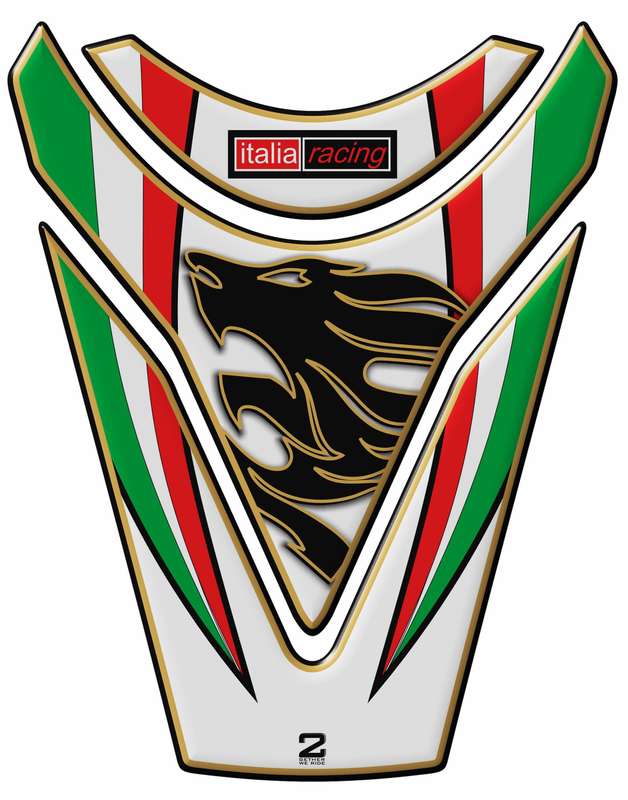 Aprilia Tuona RSV4 White Tank Pad Protector .  2009 - 2014