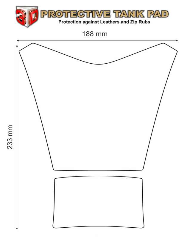 Aprilia Tuona RSV4 Italia. Red, White and Green Tank Pad Protector 2015 - 2019