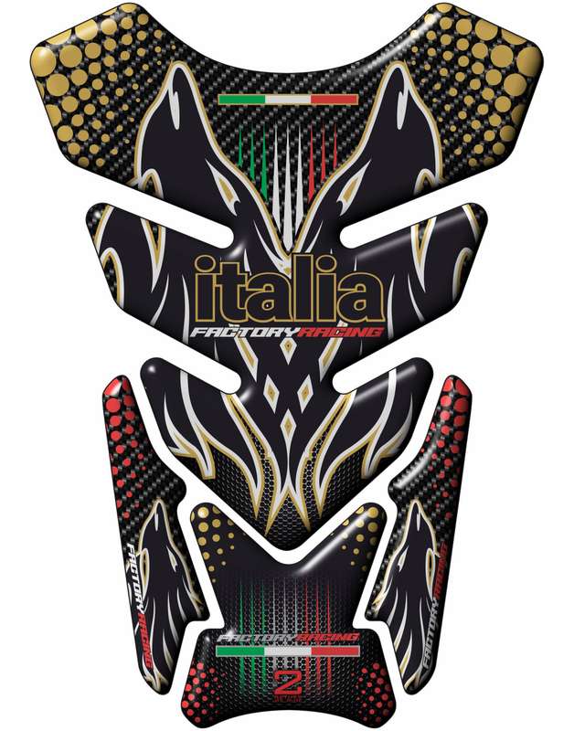 Aprilia  Carbon Fiber  Motor Cycle Tank Pad. Universal Fit Italia Racing  Motor Bike Tank Pad / P...