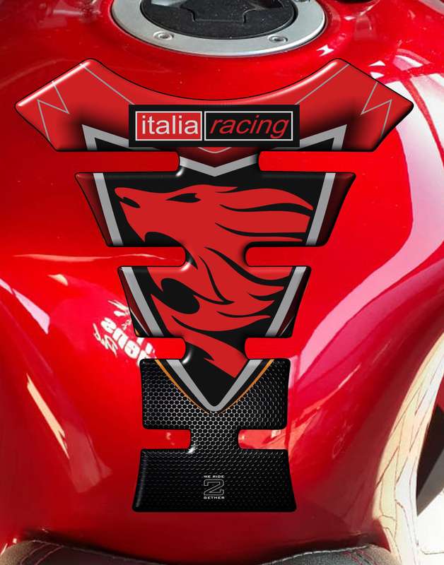 Aprilia Factory Motor Bike Tank Pad. RSV 1000, RS250, RSV4, RSV4R, FALCO etc Italia Racing Blue a...