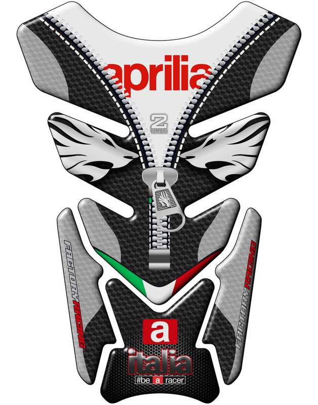 Aprilia Motor Bike Tank Pad Protector -  Aprilia  Italia Factory  Racing  Black Carbon Fibre and ...