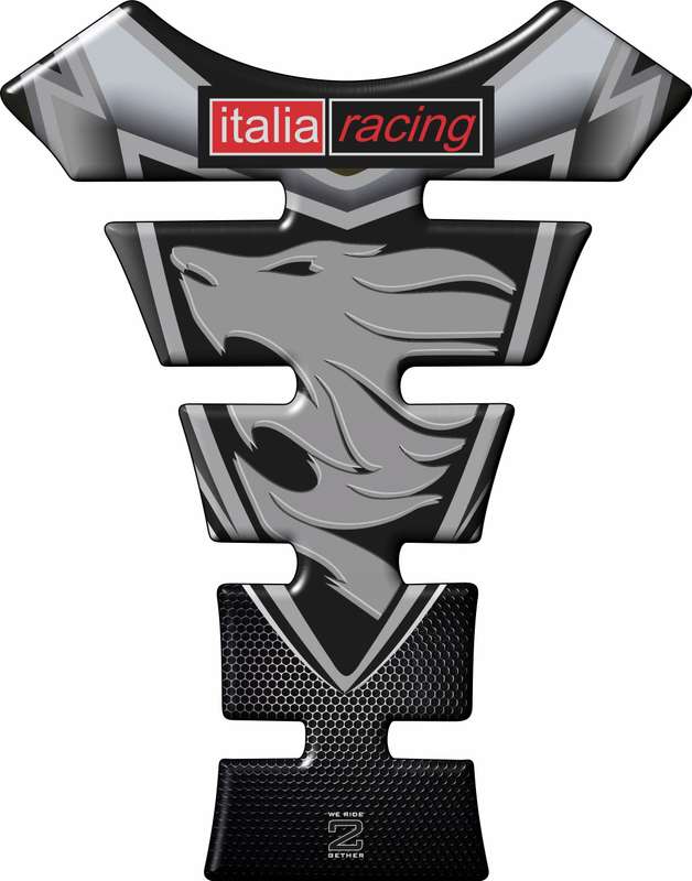 Aprilia Motor Bike Tank Pad Protector -  Aprilia  Italia Racing  Black and Grey Universal Fit  Mo...