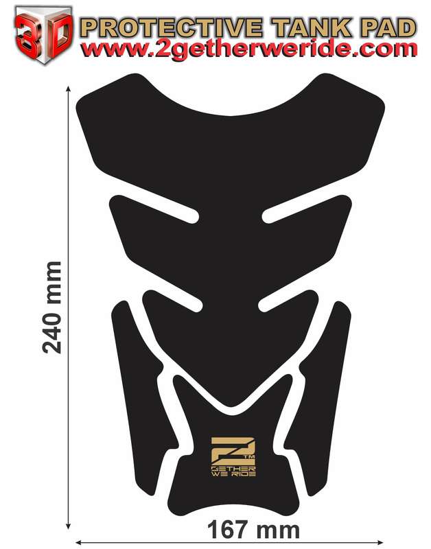 Aprilia Motor Bike Tank Pad Protector -  Aprilia  Italia Factory  Racing  Black Carbon Fibre, Uni...
