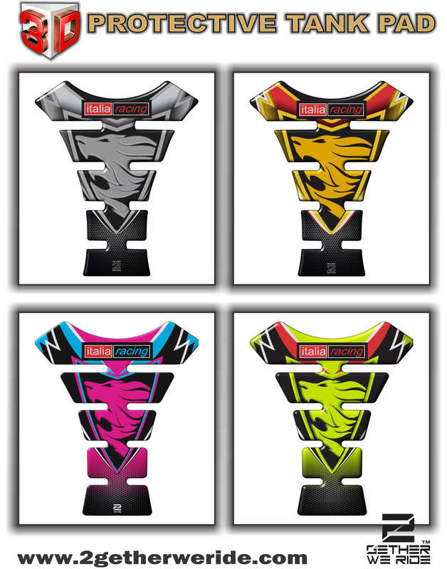 Aprilia  RSV 1000,  RS250, RSV4, RSV4R, FALCO etc Italia Racing  Red and Black Universal Fit  Mot...
