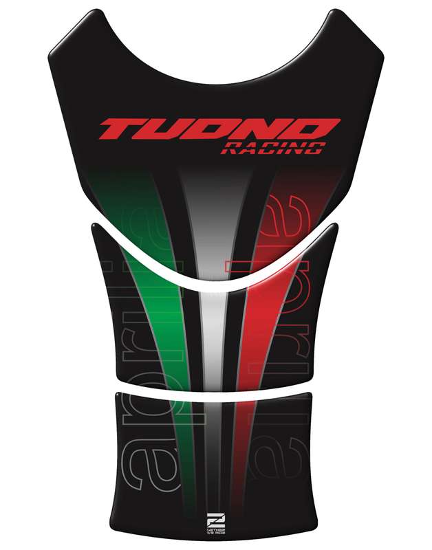 Aprilia Tuona Black Motor Bike Tank Pad Protector. Universal Fit