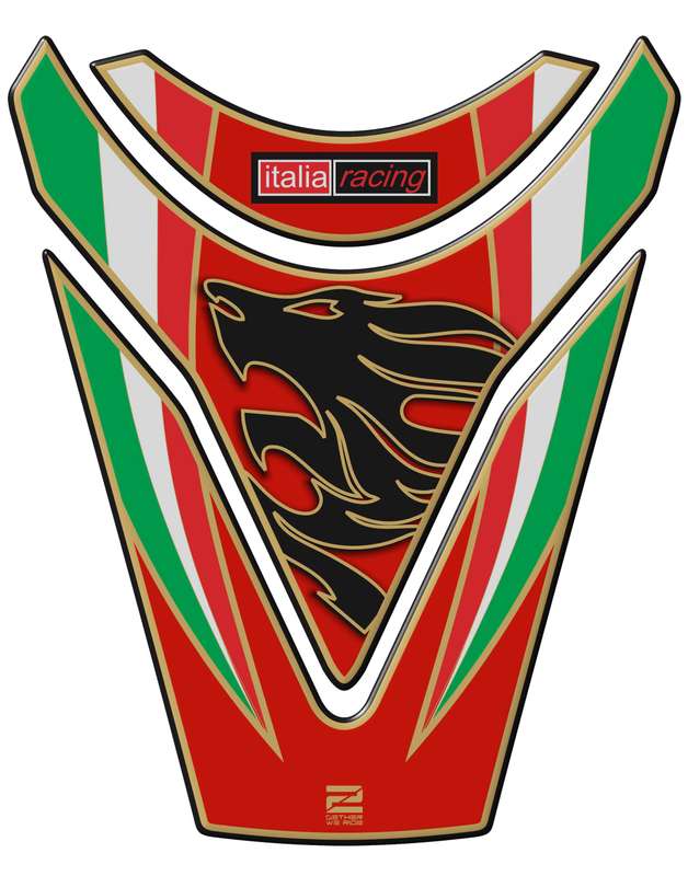 Aprilia Tuona RSV4 Tank Pad. Red with Italian Colours, Tank Pad Protector. 2009 - 2014