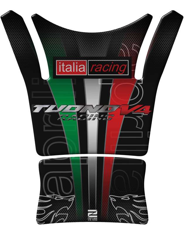 Aprilia Tuono V4 2021 - 2022  Black Motorcycle Tank Pad Protector.