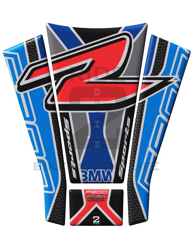 BMW F900 R Motor Bike Tank Pad / Protector. Blue ,White Red, Black Carbon Fire 2020 - 2021