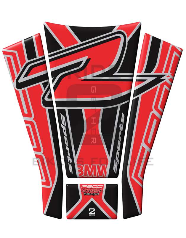 BMW F900 R Motor Bike Tank Pad / Protector. Red and Black 2020 - 2021