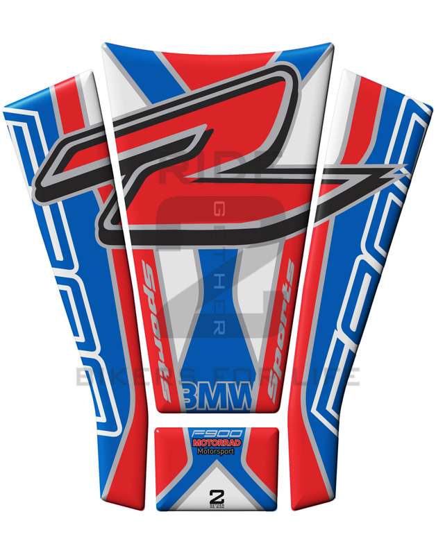 BMW F900 R Motor Bike Tank Pad / Protector. Blue, Red and  White 2020 - 2021