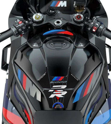 Motor Bike Tank Pad  BMW M 1000 RR Carbon Fibre Black Motor Bike Tank Pad  Protector.  2022 - 2023