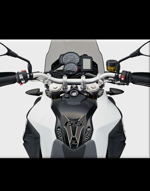 BMW F 700 GS Motor Bike Tank Pad . BMW F 700 Red and Black Motor Bike Tank Pad / Protector.