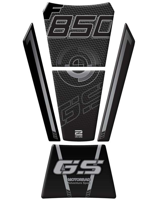 BMW F 850 GS Black Carbon Fibre Motor Bike Tank Pad / Protector