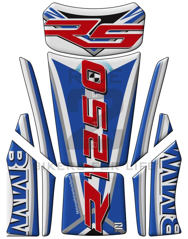 BMW R 1250 RS Blue  Motor Bike Tank Pad / Protector 2023 - 2024
