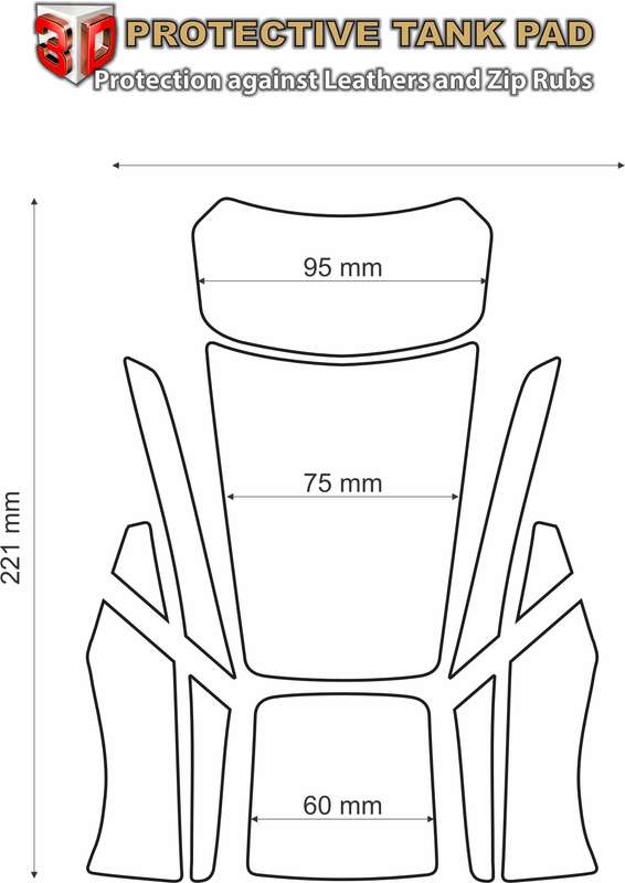 BMW R 1250 RS Blue  Motor Bike Tank Pad / Protector 2023 - 2024