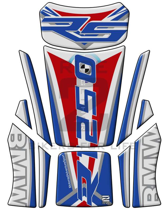 BMW R 1250 RS White  Motor Bike Tank Pad / Protector 2023 - 2024