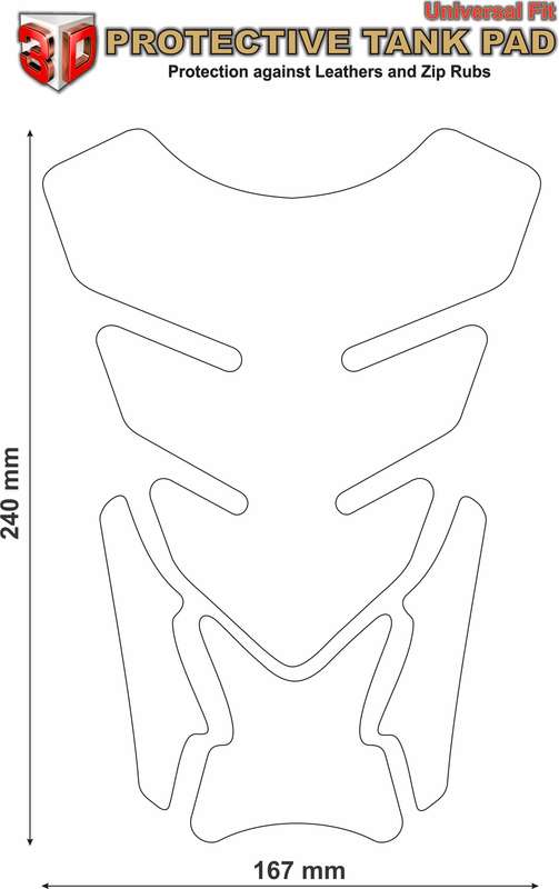 Motor Bike Tank Pad Protector. Joker. A Street Pad which fits most motorcycles.