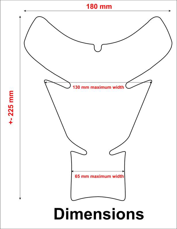 Universal Fit Fire and Ice Neon Flaming Lady Motor Bike Tank Pad Protector. A Street Pad which fi...