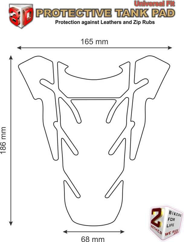Ducati Coarse Multi Colour,  Black and Carbon Fibre  Motor Bike Tank Pad Protector. A Universal F...