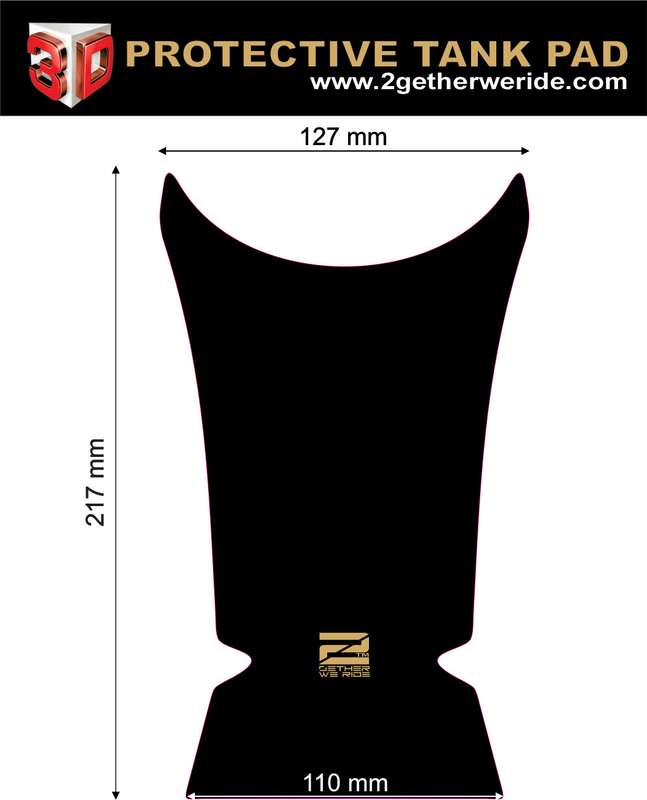 Triumph Tiger 1050 Motor Bike Tank Pad Protector.Universal Fit Black, Grey and Carbon Fibre  Triu...