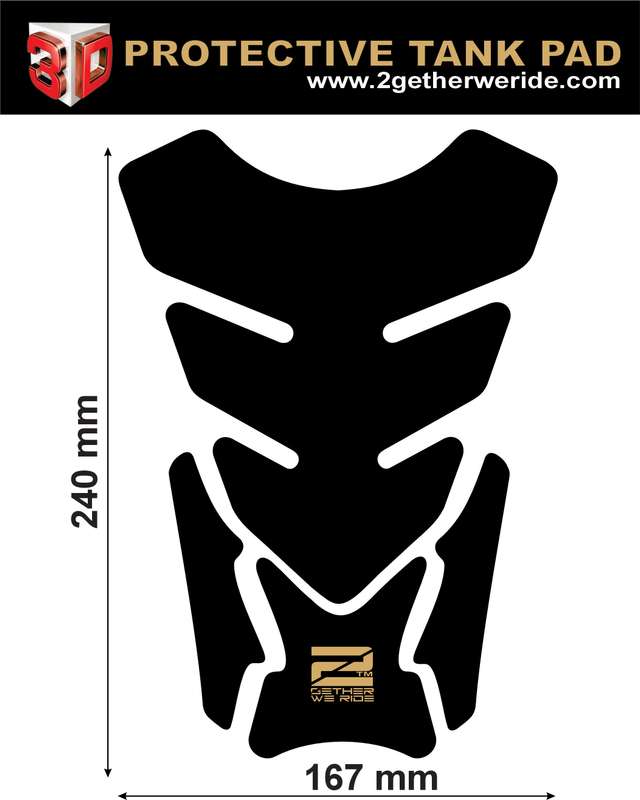 Motor Bike Tank Pad Protector. Religious Range. God Speed Black. Universal Fit. Christian Motor B...
