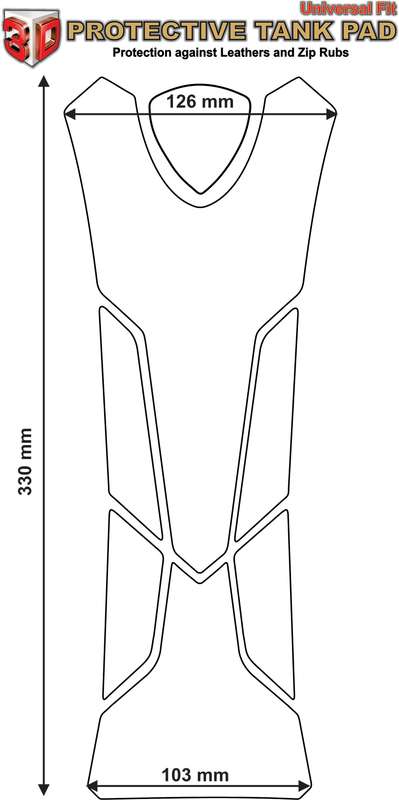 Ducati Panigale V4 R Black and Silver Motor Bike Tank Pad Protector 2019 -2023