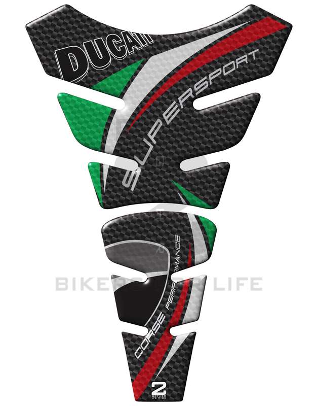 Ducati SuperSport Carbon Fibre Standard Motor Bike Tank Pad Protector 2016 -2023