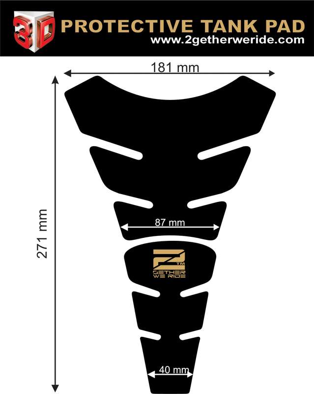 Ducati SuperSport Red Motor Bike Tank Pad Protector 2016 -2023