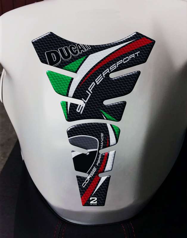 Ducati SuperSport Carbon Fibre Motor Bike Tank Pad Protector 2016 -2023