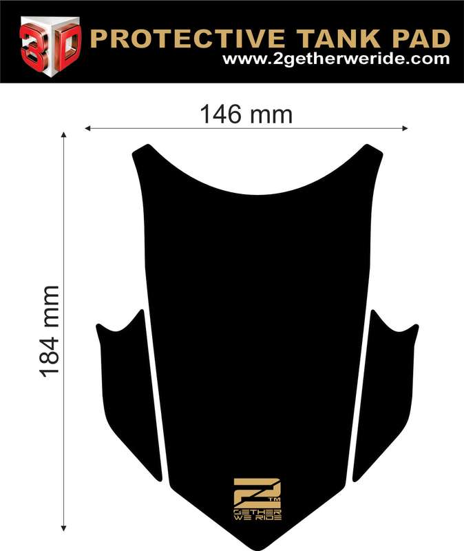 BMW F 700 GS Motor Bike Tank Pad . BMW F 700 Red and Black Motor Bike Tank Pad / Protector.