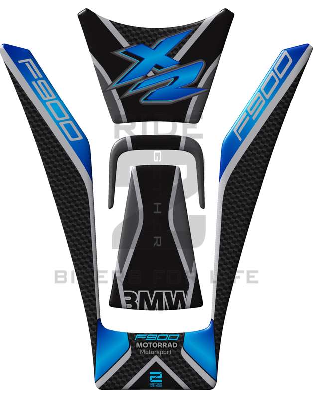 BMW F 900 XR Blue  Motor Bike Tank Pad / Protector 2020 - 2023