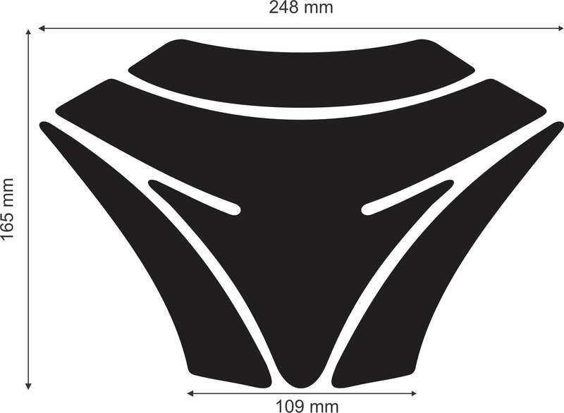 Kawasaki GTR 1400 Series Red  and Black Carbon Motor Bike  Tank Pad / Protector 2007 - 2019